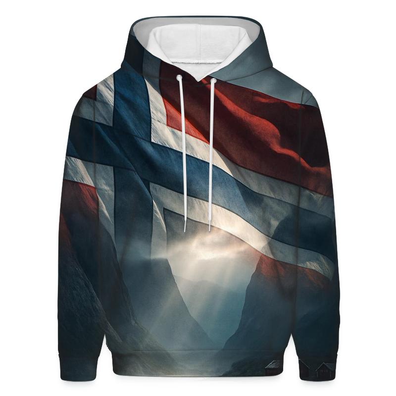 Northern Light Weave Flag Norway printed hoodies
