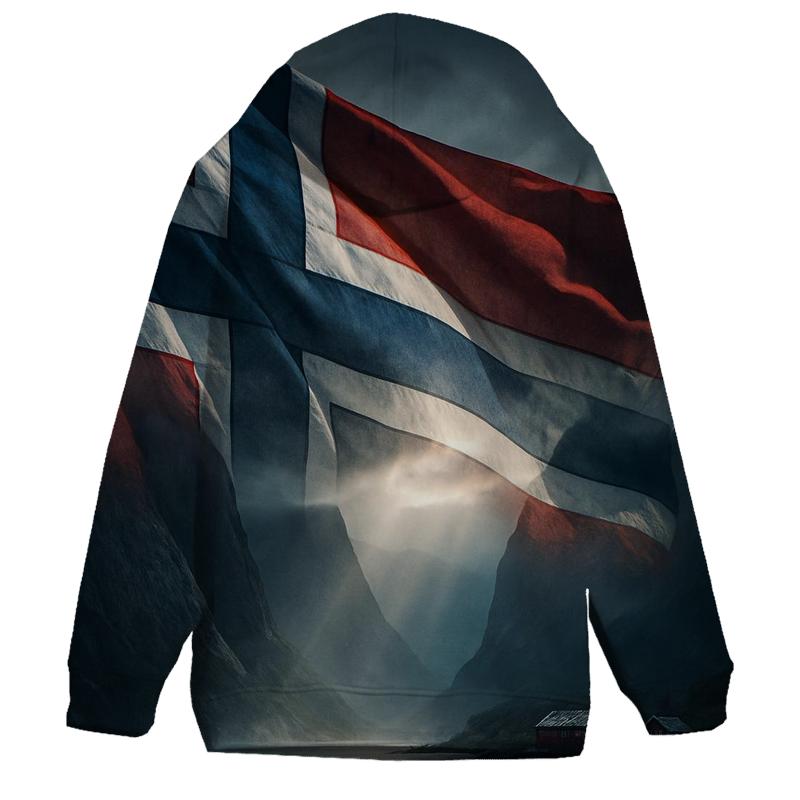 Northern Light Weave Flag Norway printed hoodies
