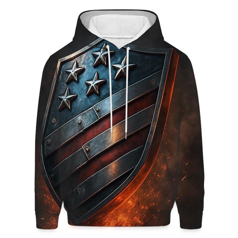 Forged Steel Stars And Stripes Crest hoodies fashion