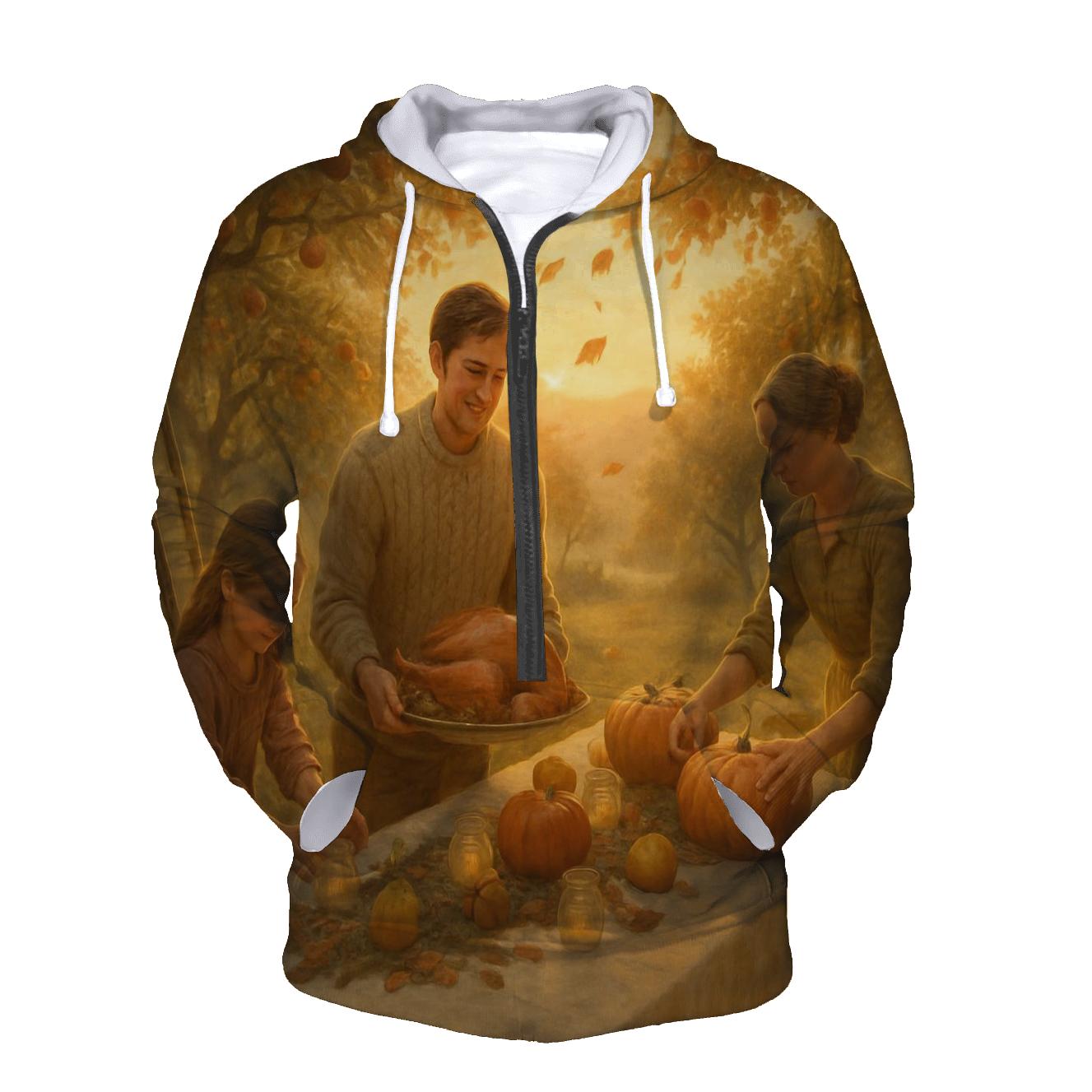 Golden Hour Orchard Gratitude Gathering premium hoodies