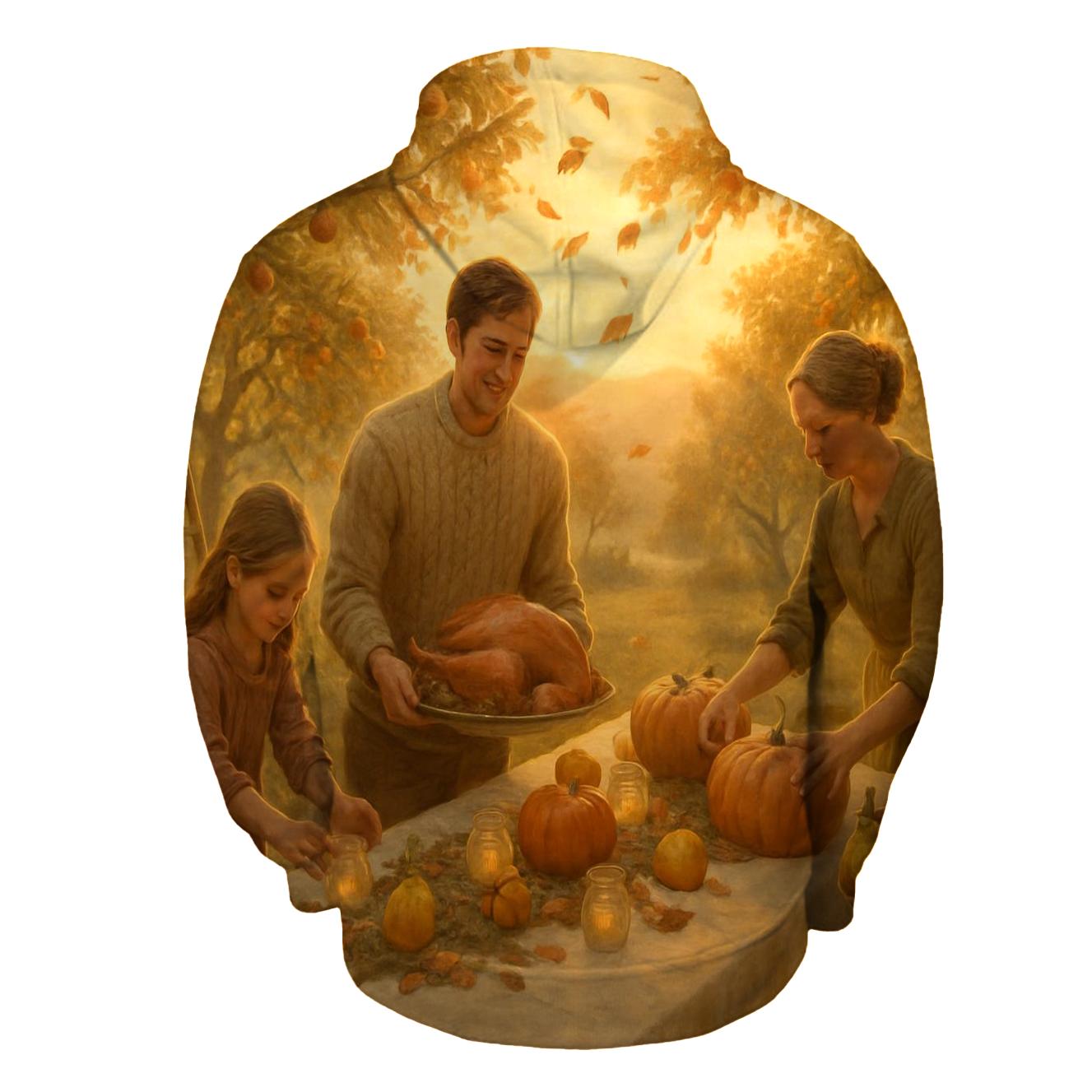 Golden Hour Orchard Gratitude Gathering premium hoodies