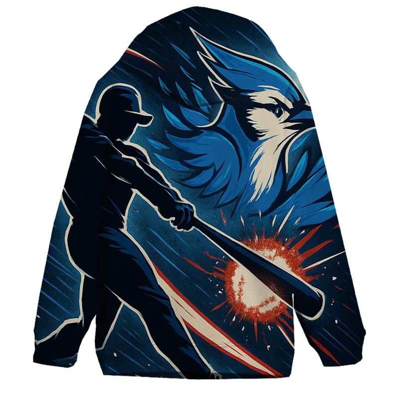 Featherstorm Swing In Blue Jays Night printed hoodies