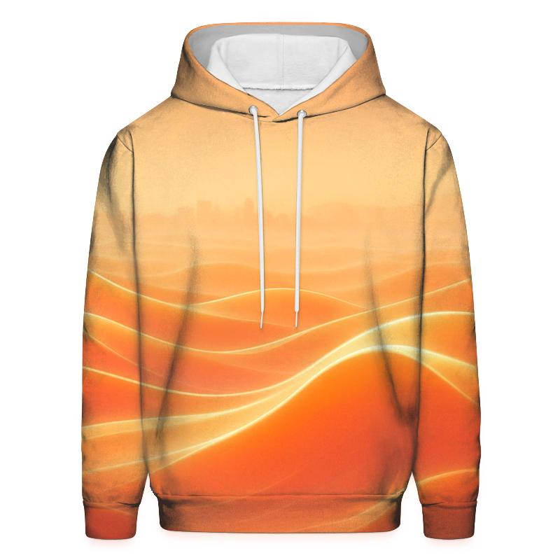 Sunset Gradient Mirage Dunes graphic hoodies