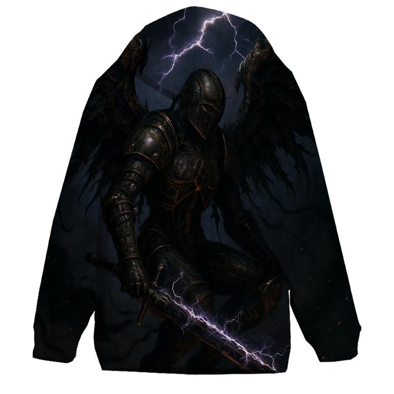 Seraph Of Rust And Lightning embroidered hoodies