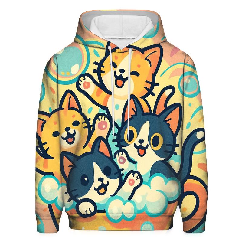 Carnival Bubble Bath Kittens custom hoodies