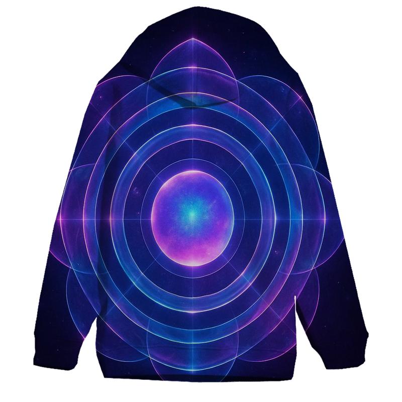 Violet Pulse Orbit Garden custom hoodies