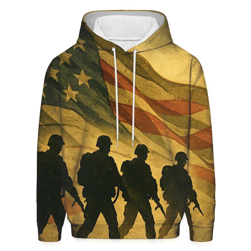 Camouflage Tide Of Freedom graphic hoodies
