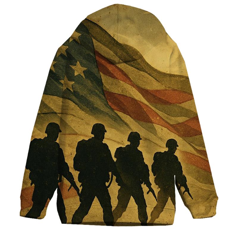 Camouflage Tide Of Freedom graphic hoodies