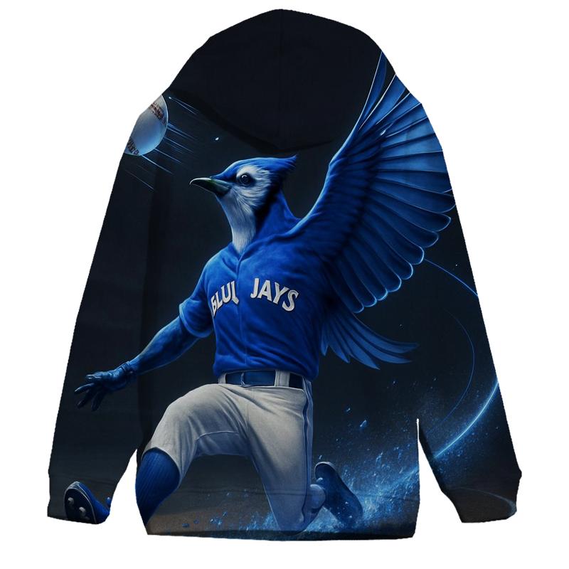 Midnight Slide Arc Blue Jays Fusion embroidered hoodies