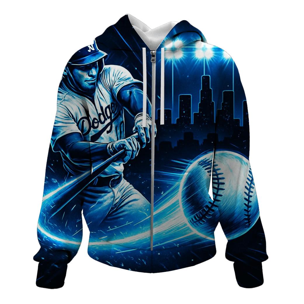 Electric Baseline Breakthrough printed hoodies