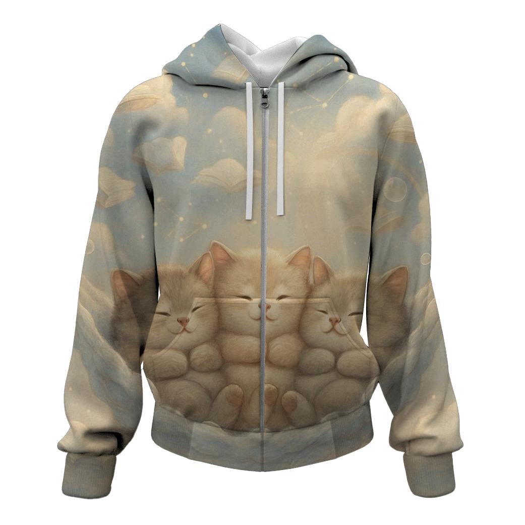 Cloud Library Naptime Cats hoodie designs