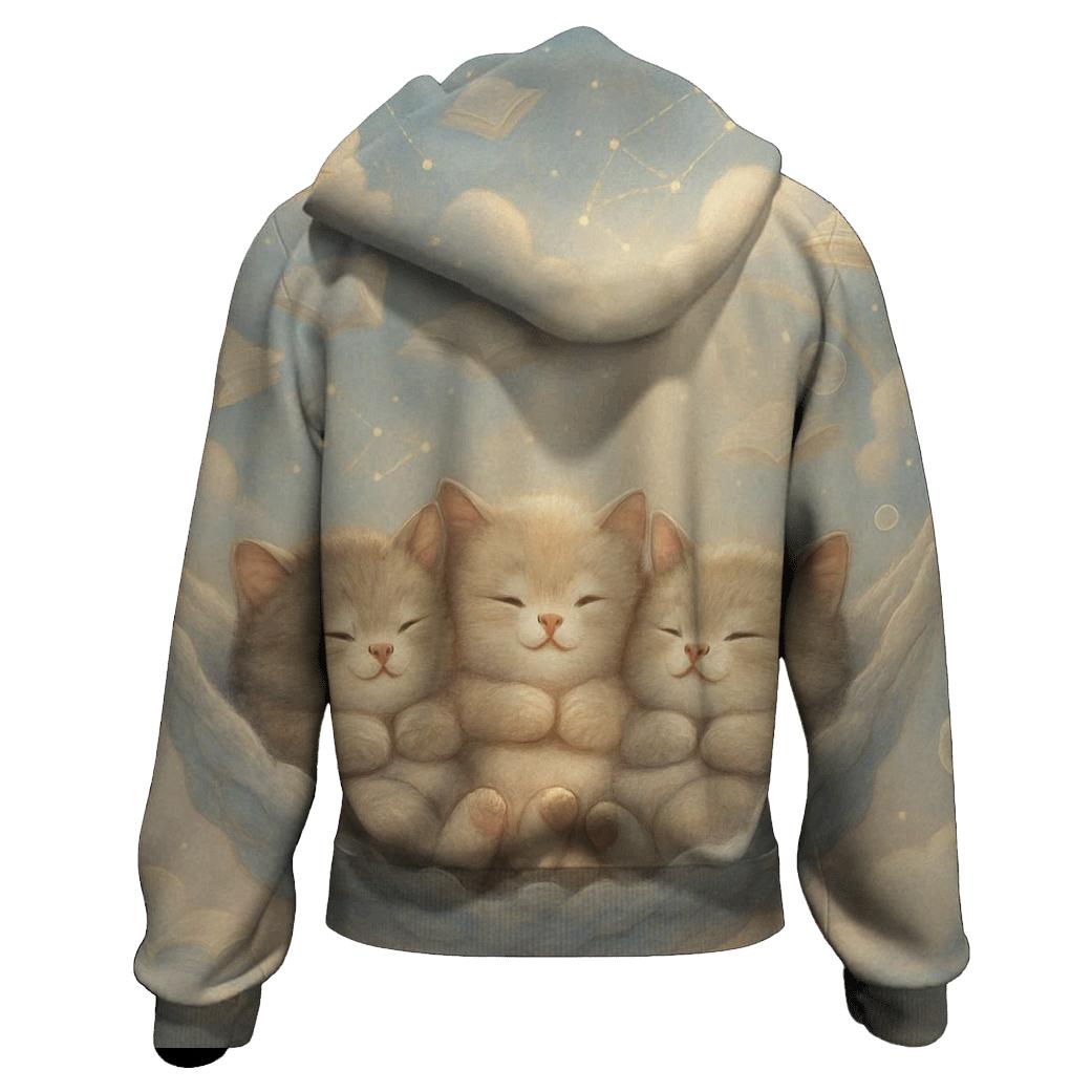 Cloud Library Naptime Cats hoodie designs