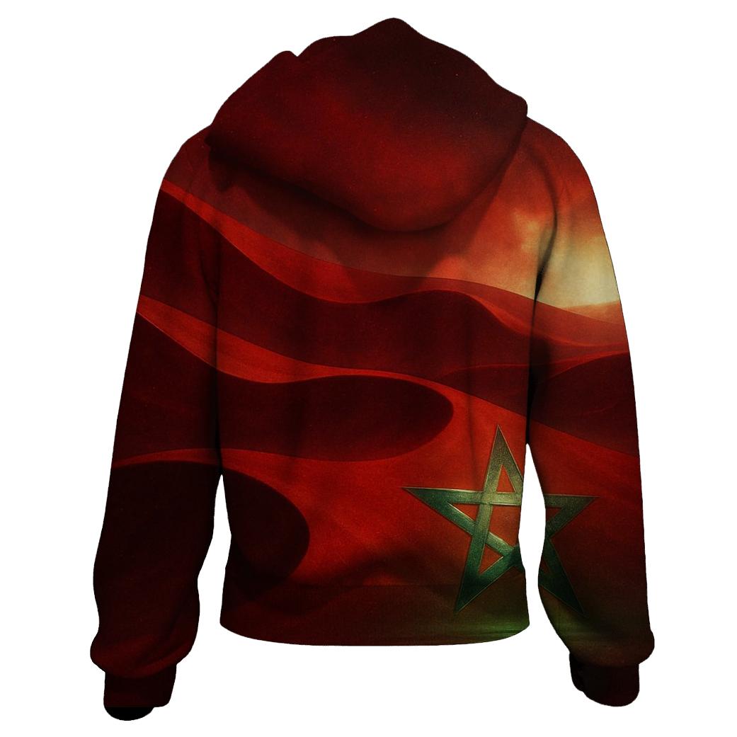 Emerald Dune Mirage Flag Morocco hoodie trends