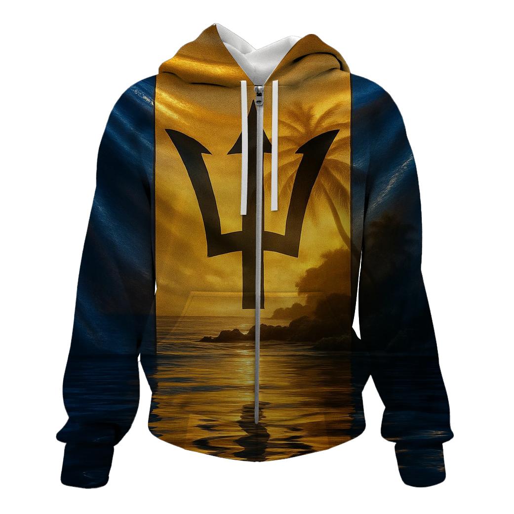 Caribbean Prism Flag Barbados pullover hoodies