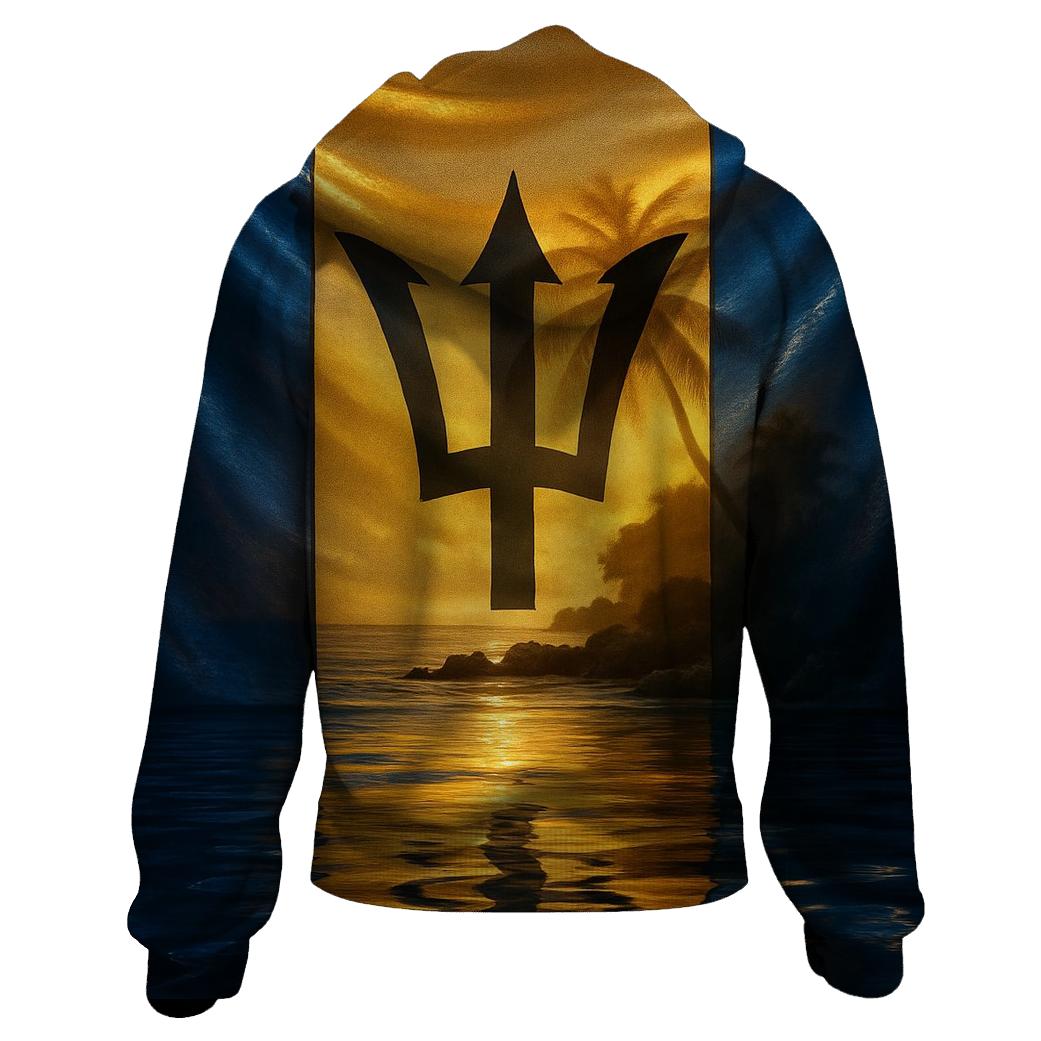 Caribbean Prism Flag Barbados pullover hoodies