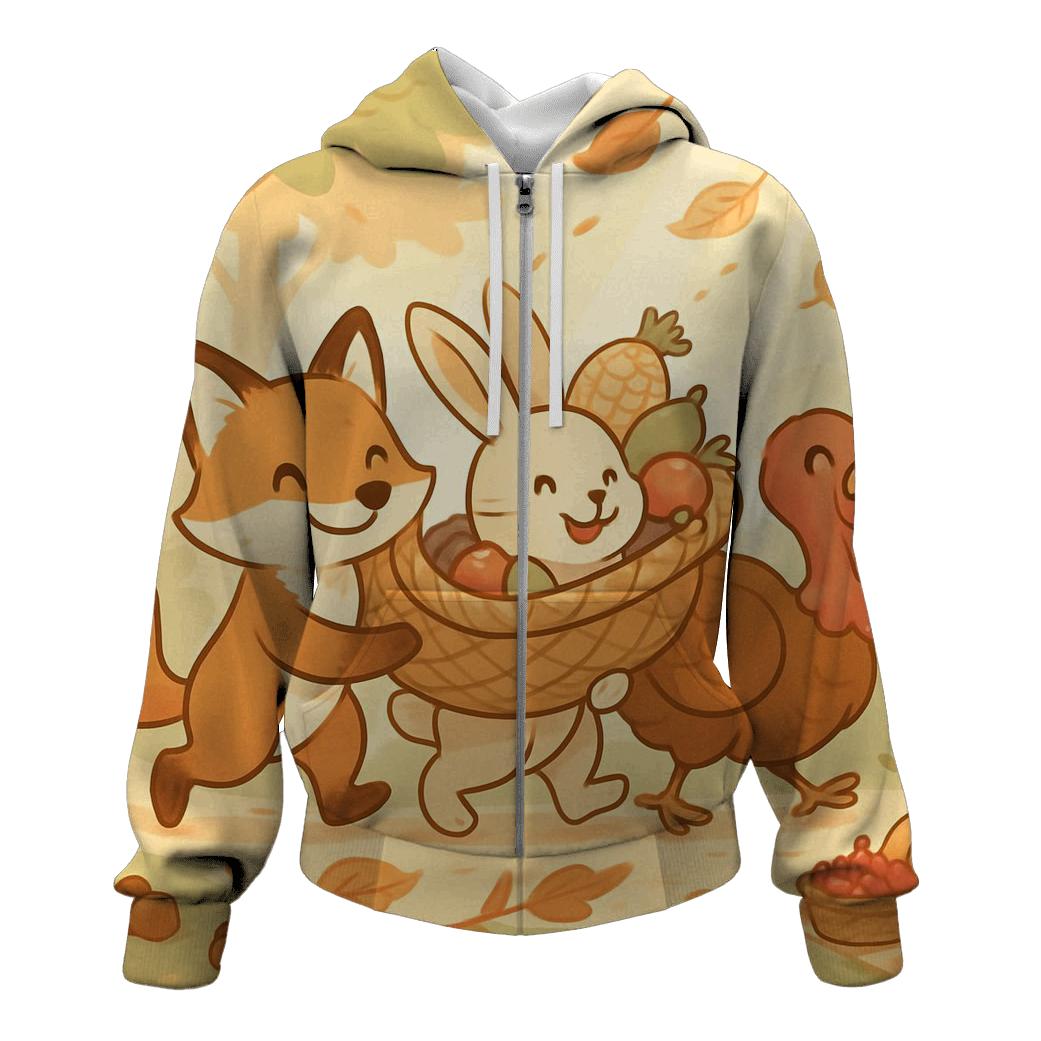 Woodland Harvest Parade Of Friends hoodies fashion