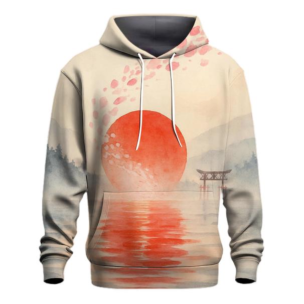Sakura Horizon Flagscape Japan custom hoodies