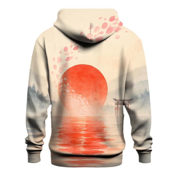 Sakura Horizon Flagscape Japan custom hoodies