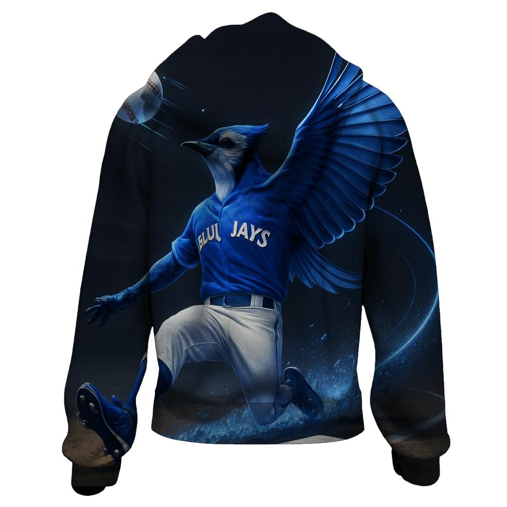 Midnight Slide Arc Blue Jays Fusion graphic hoodies