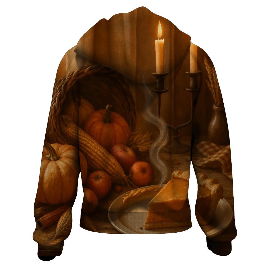 Farmhouse Hearthside Cornucopia Still Life custom hoodies
