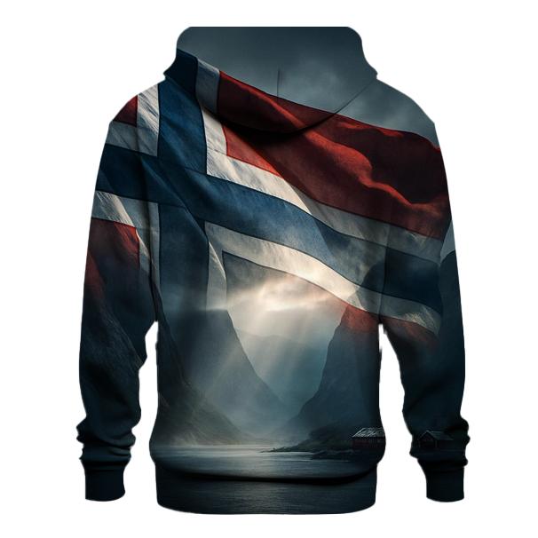 Northern Light Weave Flag Norway zip-up hoodies