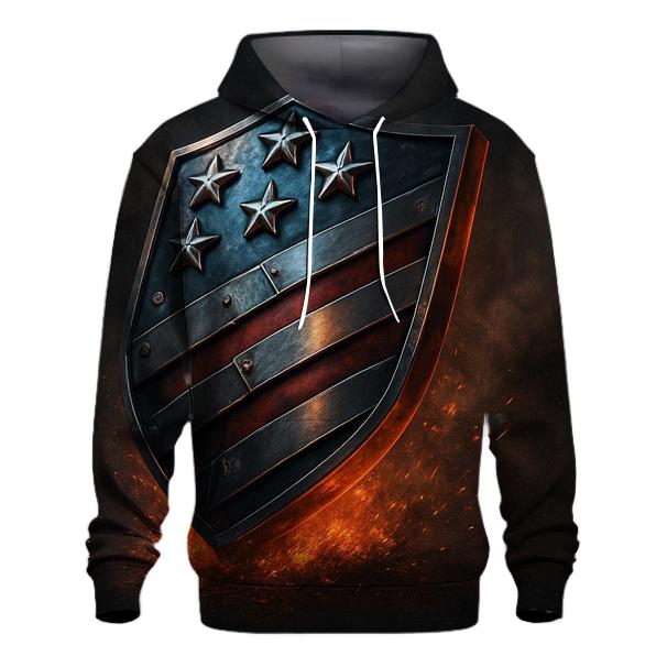 Forged Steel Stars And Stripes Crest graphic hoodies