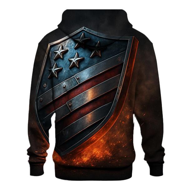 Forged Steel Stars And Stripes Crest graphic hoodies
