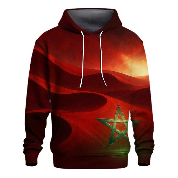 Emerald Dune Mirage Flag Morocco custom hoodies