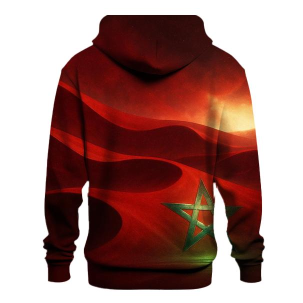 Emerald Dune Mirage Flag Morocco custom hoodies
