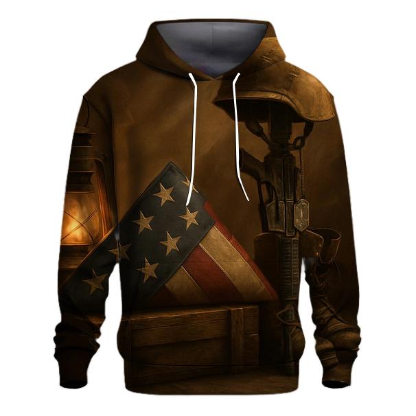 Memorial Lantern Fold printed hoodies