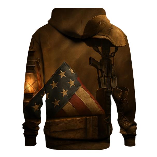 Memorial Lantern Fold printed hoodies