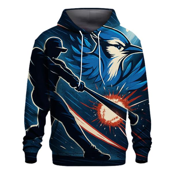 Featherstorm Swing In Blue Jays Night graphic hoodies