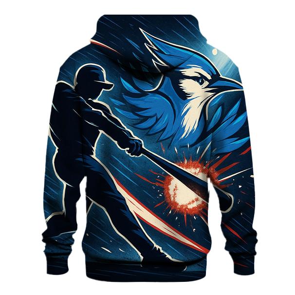Featherstorm Swing In Blue Jays Night graphic hoodies