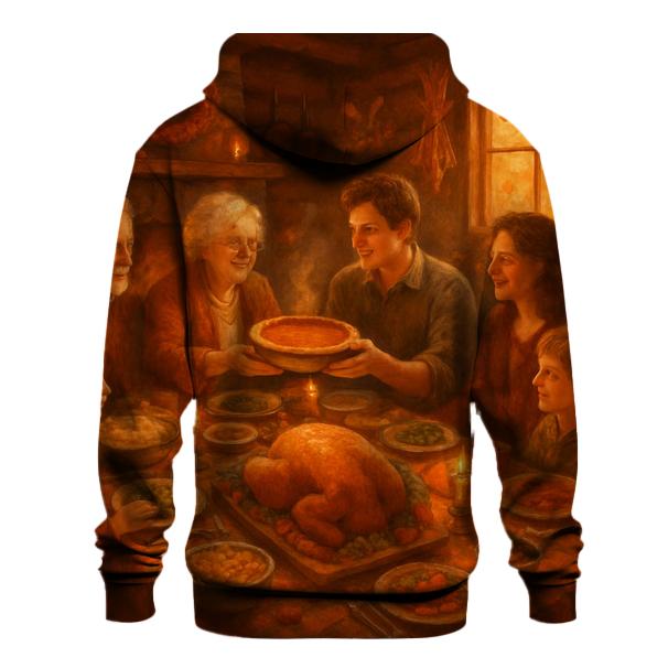 Candlelit Gratitude Cabin Supper lightweight hoodies