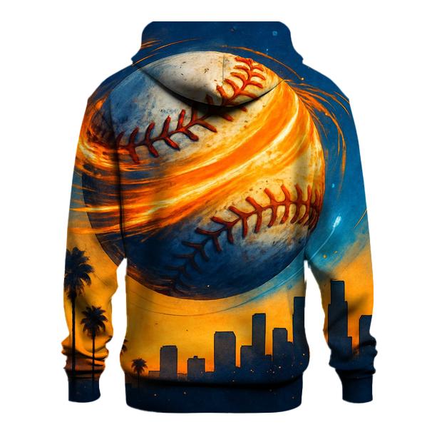 Sunset Seam Spiral Over The City heavyweight hoodies