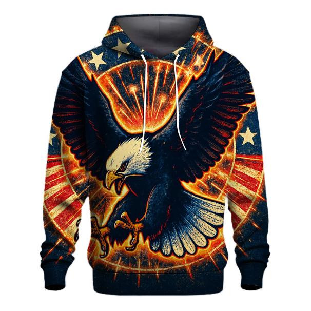 Eagle Dive Through Firework Halo hoodies fashion