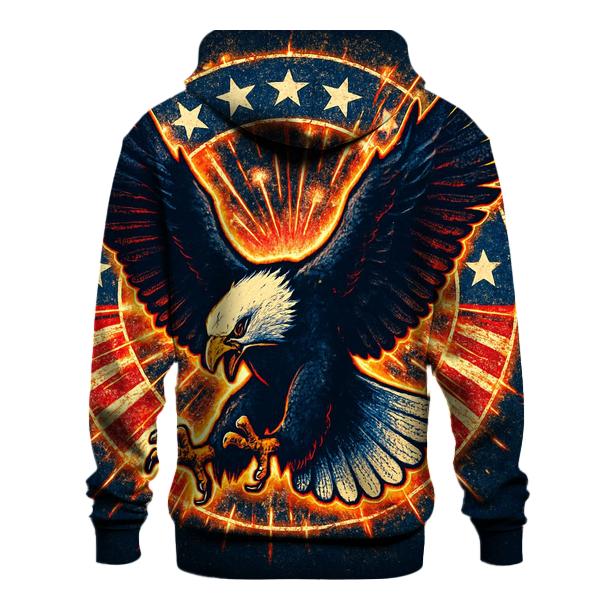 Eagle Dive Through Firework Halo hoodies fashion