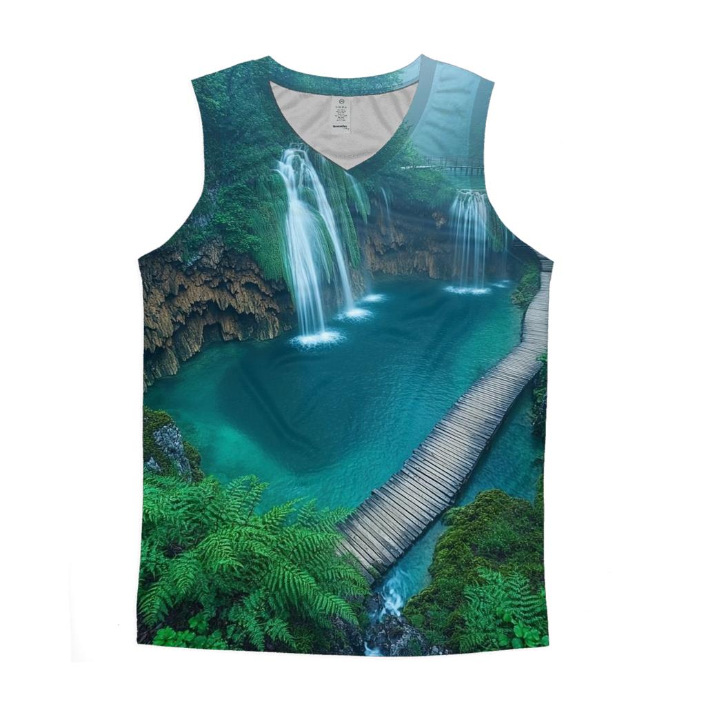 Plitvice Lakes - Plitvice Lakes National Park cotton sleeveless tops