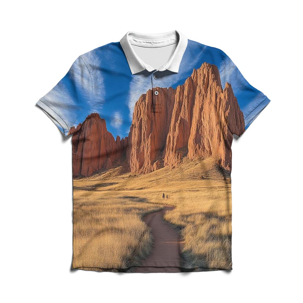Garden Of The Gods - Colorado Springs premium cotton polo shirts