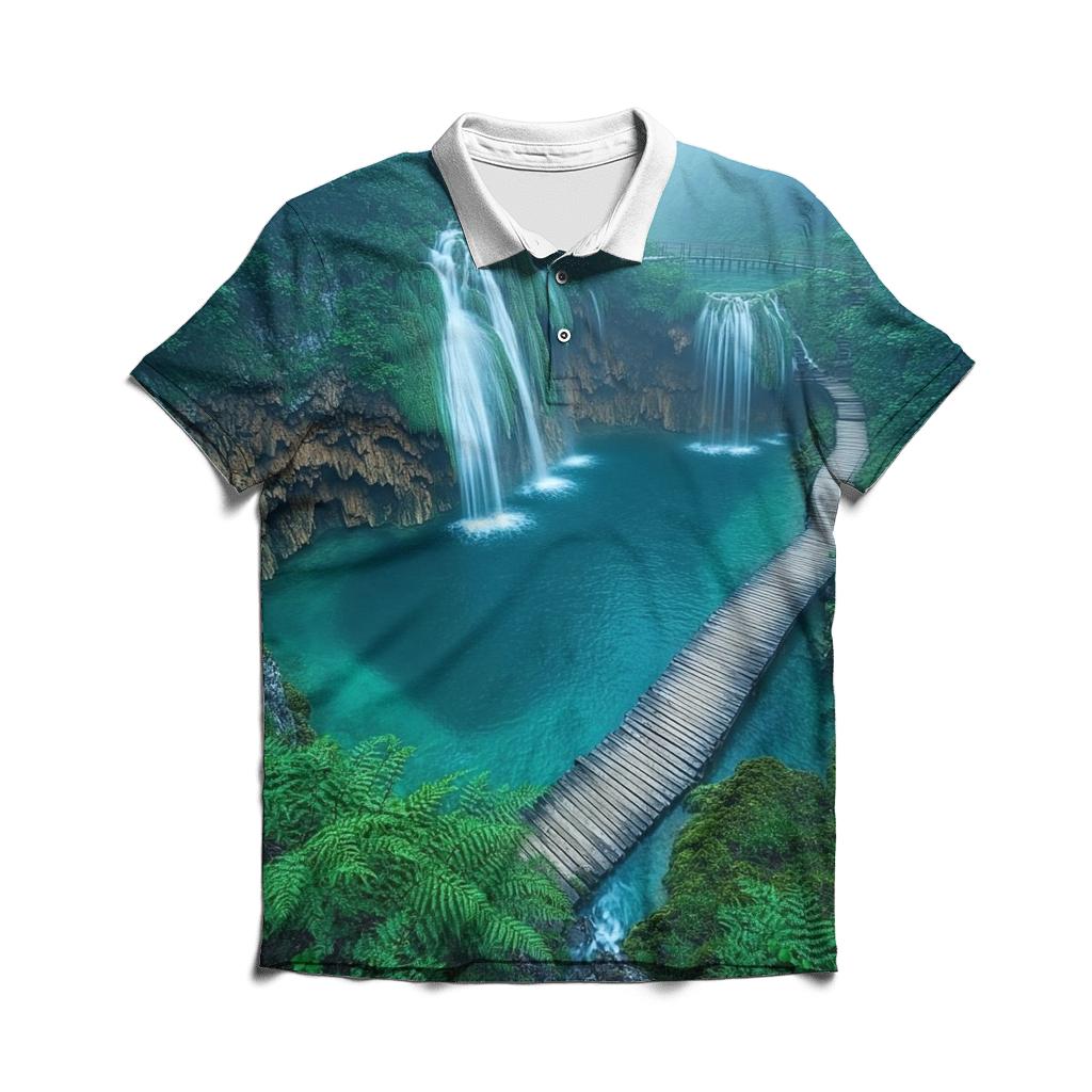 Plitvice Lakes - Plitvice Lakes National Park branded logo polo shirts