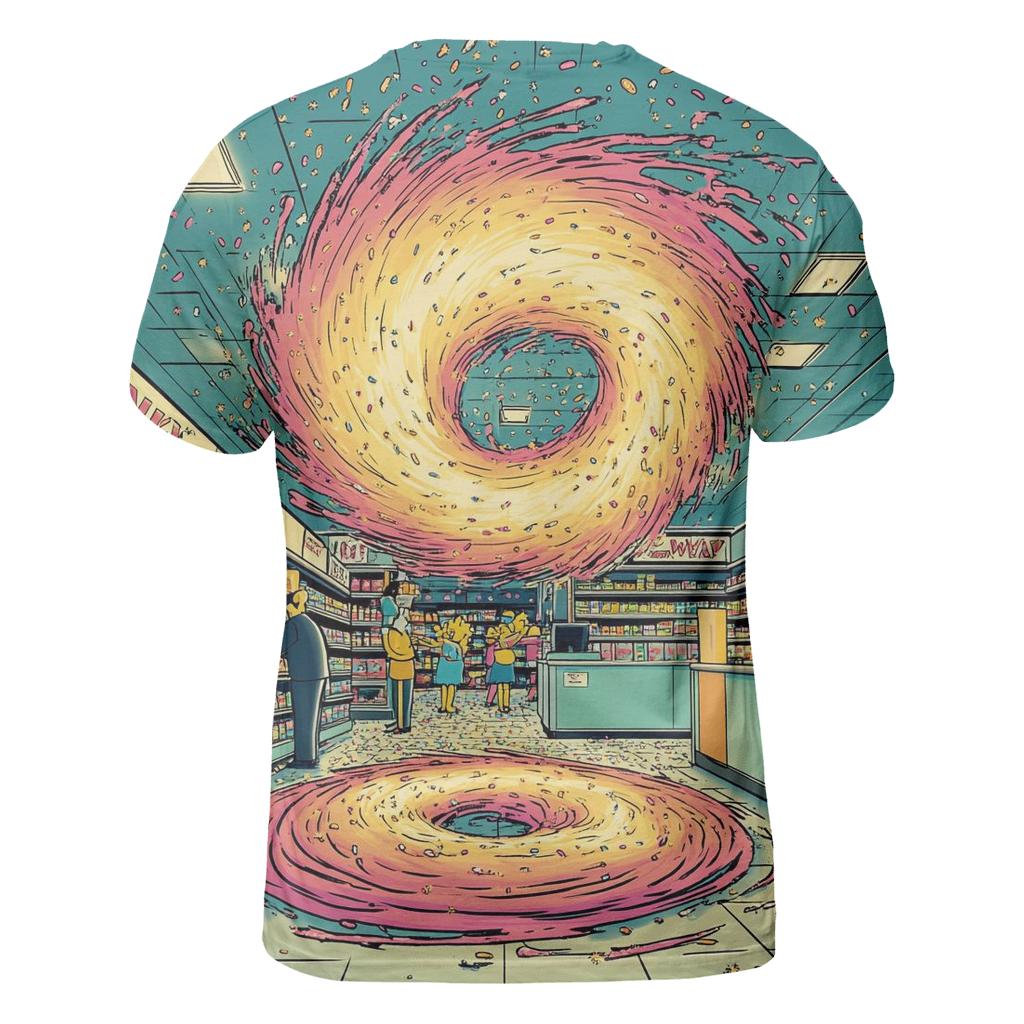 Kwik E Mart Donut Tornado Checkout custom all-over print shirts