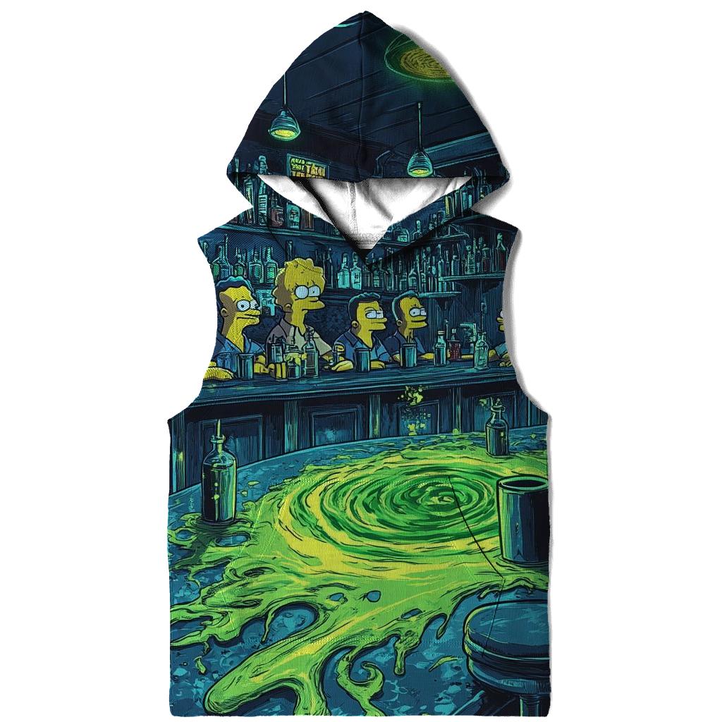 Moes Tavern Neon Spill Dimension pullover hoodies