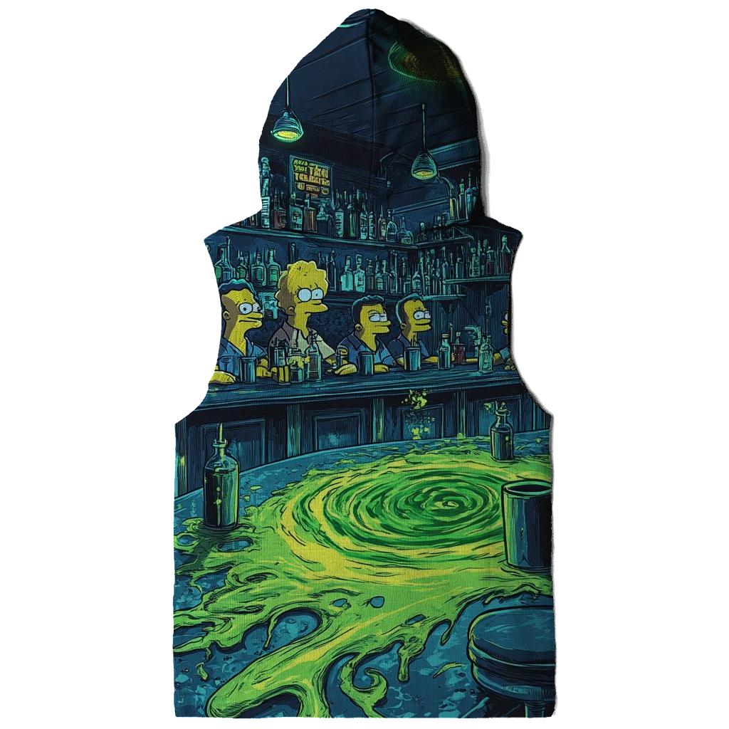 Moes Tavern Neon Spill Dimension pullover hoodies