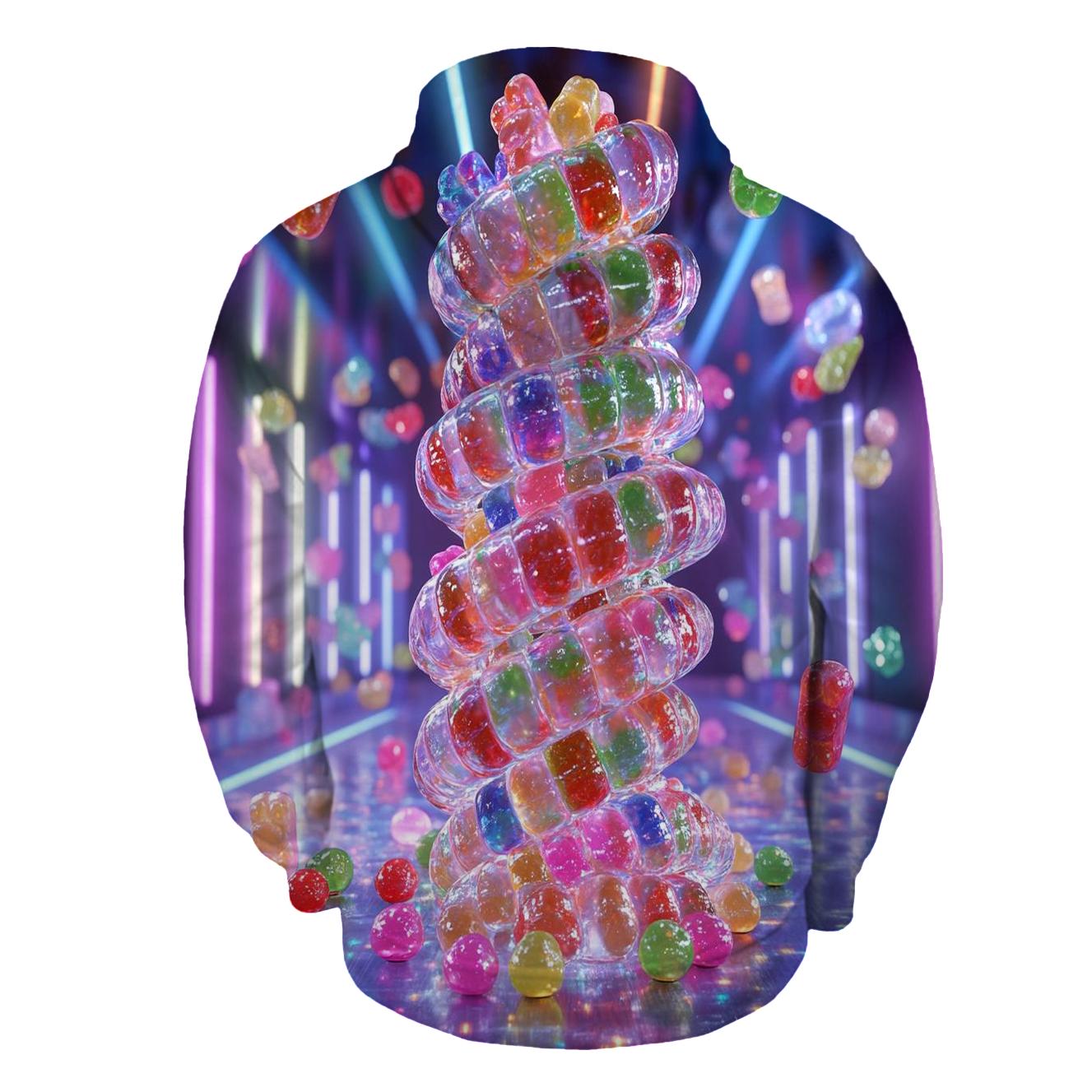 Neon Gummy Roller Rink Frenzy hoodie trends