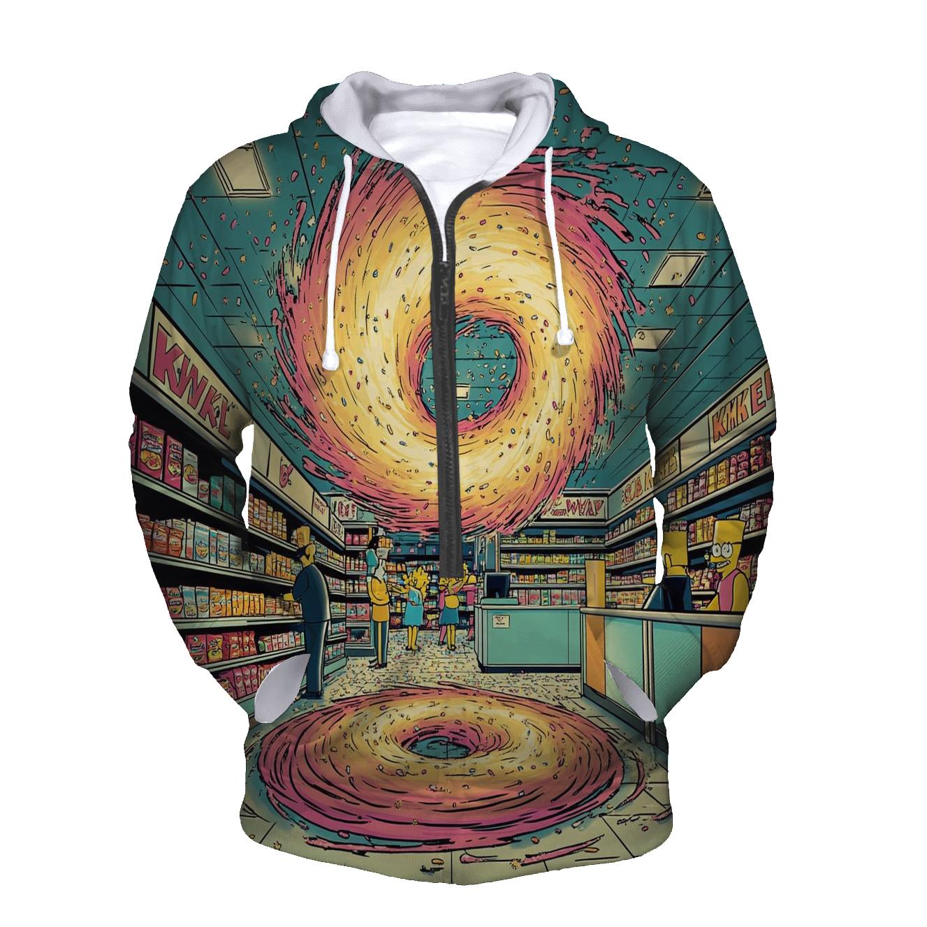 Kwik E Mart Donut Tornado Checkout hoodies fashion