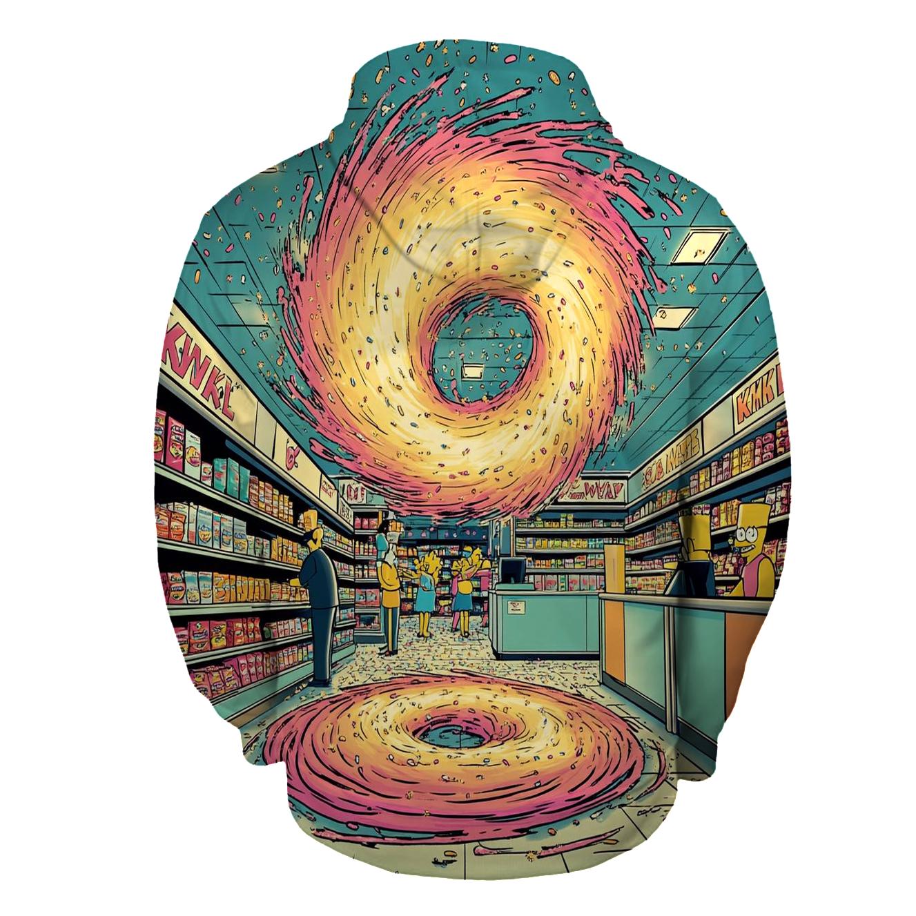 Kwik E Mart Donut Tornado Checkout hoodies fashion