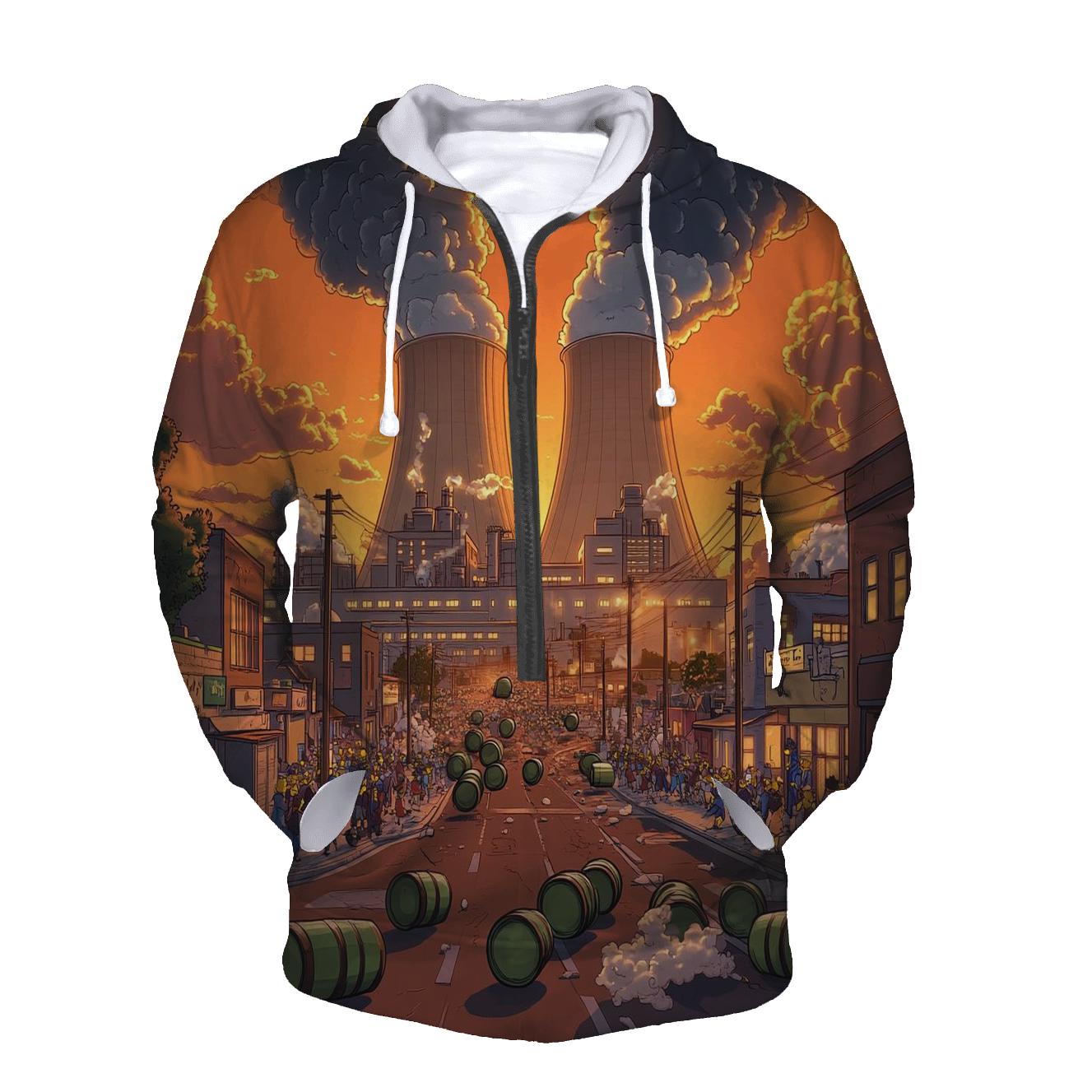Springfield Power Plant Sunset Meltdown Parade hoodies fashion