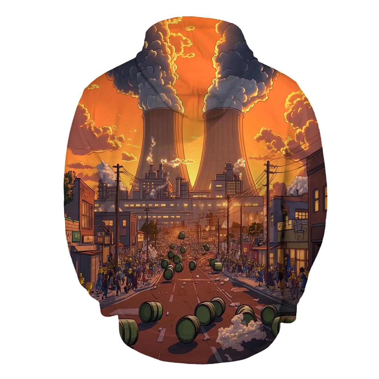 Springfield Power Plant Sunset Meltdown Parade hoodies fashion