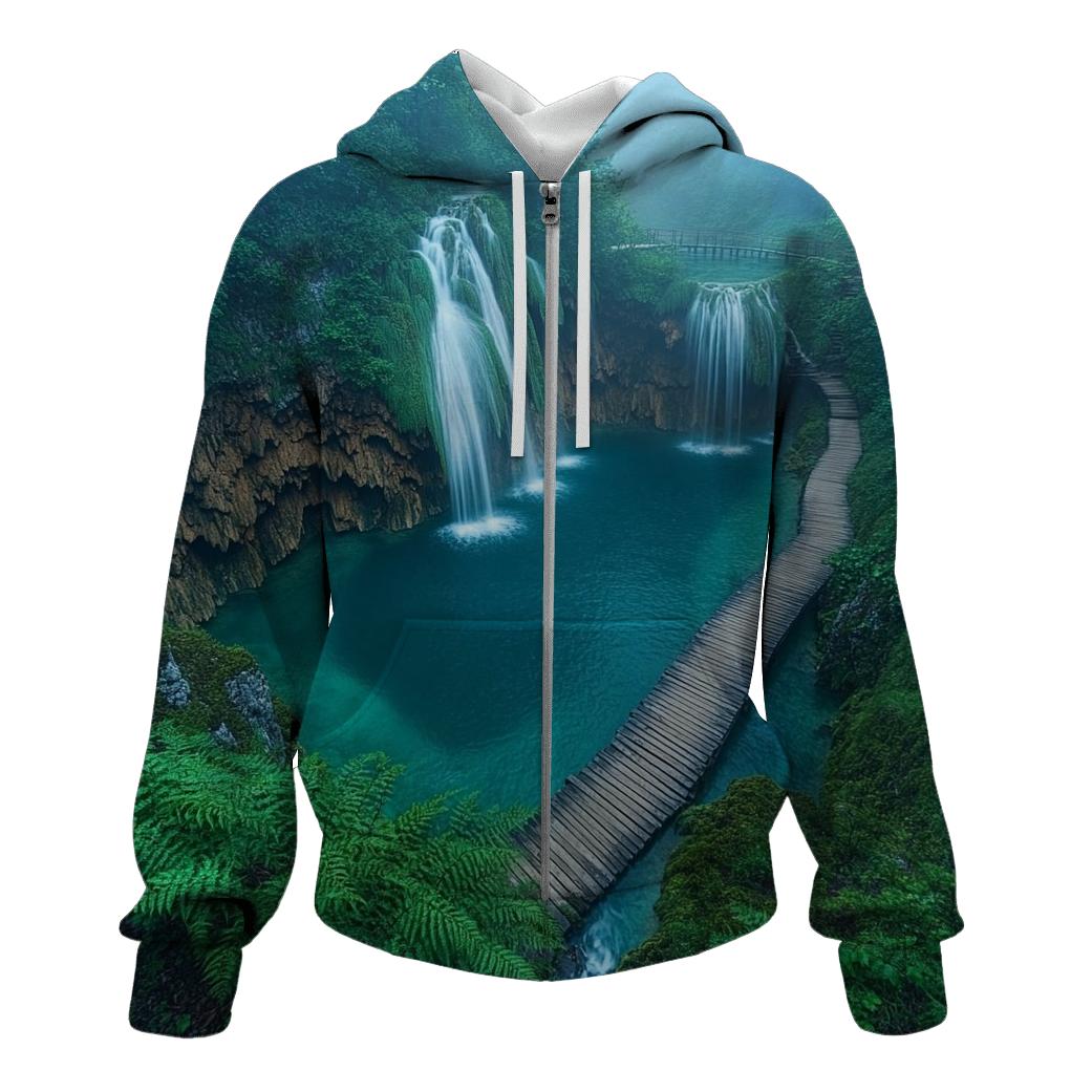 Plitvice Lakes - Plitvice Lakes National Park zip-up hoodies
