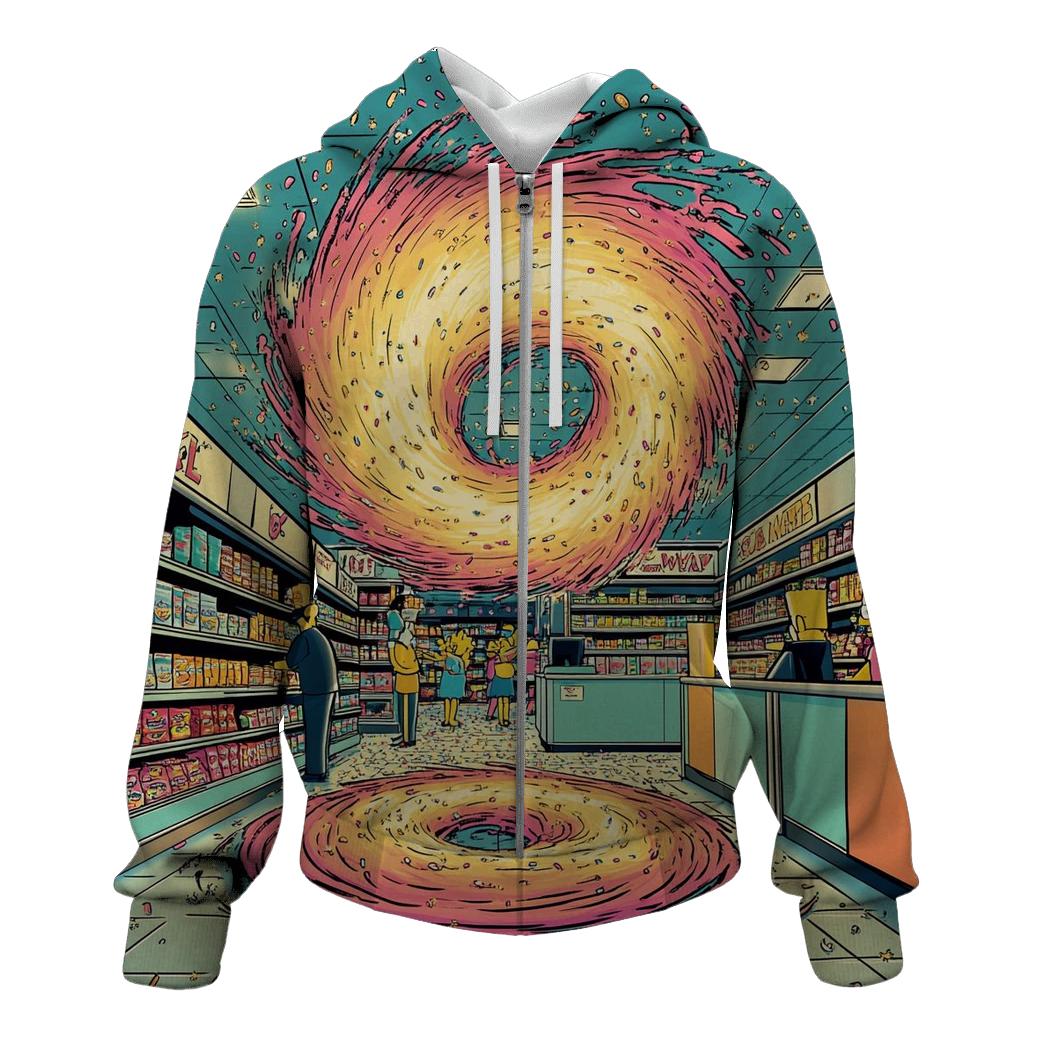 Kwik E Mart Donut Tornado Checkout hoodie designs